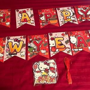 Hello Kitty Happy New Year Banner